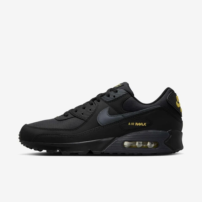 Кросівки Nike Air Max 90 IB7680-001 у чорно-жовтому кольорі з фірмовою амортизацією Air.
